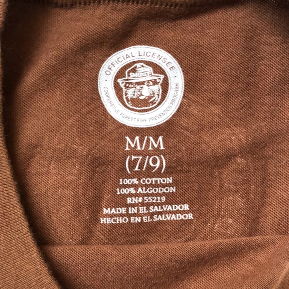 $5 WITH BUNDLE • Smokey The Bear Prevent Wildfires Short Sleeve T-shirt - Picture 5 of 15